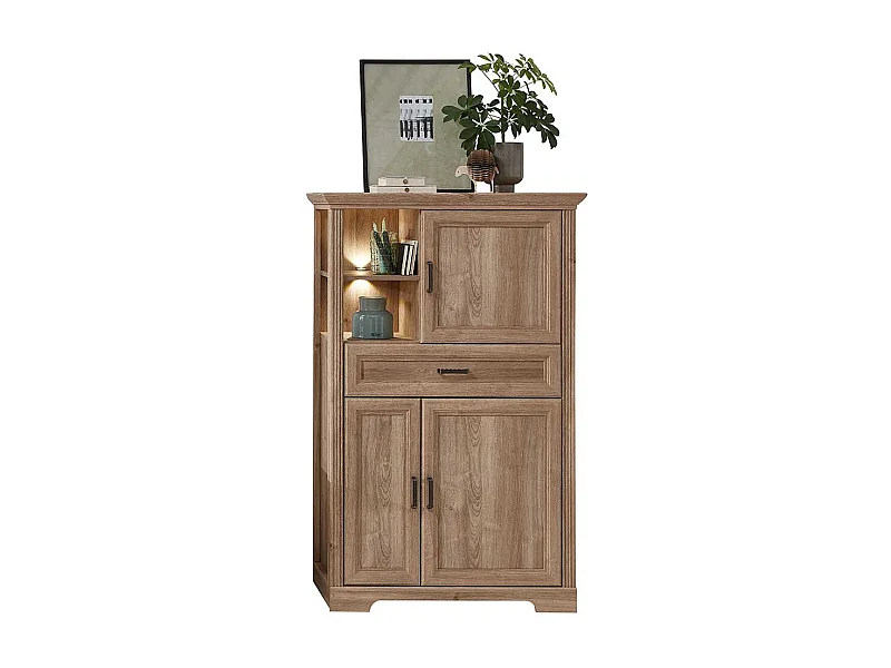 Highboard mit LED Beleuchtung einer Schublade