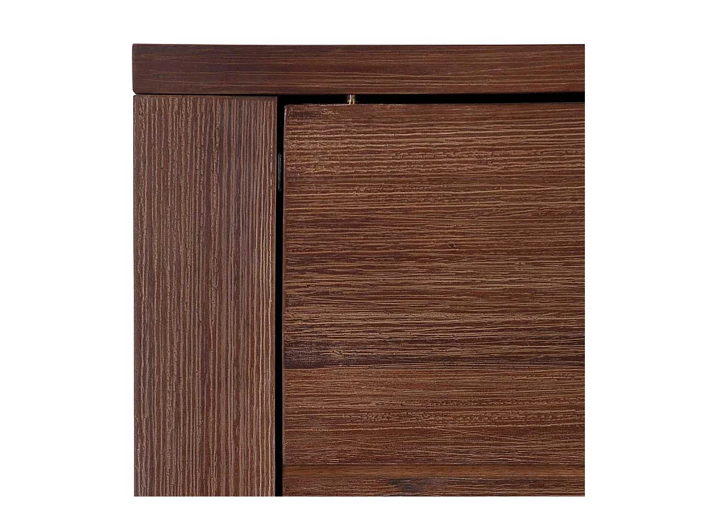 Schiebetüren Highboard aus Akazie Massivholz 100 cm breit