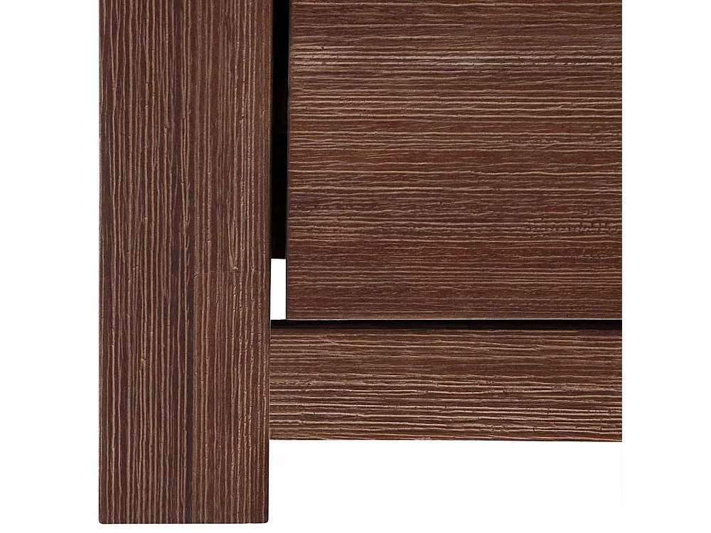 Schiebetüren Highboard aus Akazie Massivholz 100 cm breit