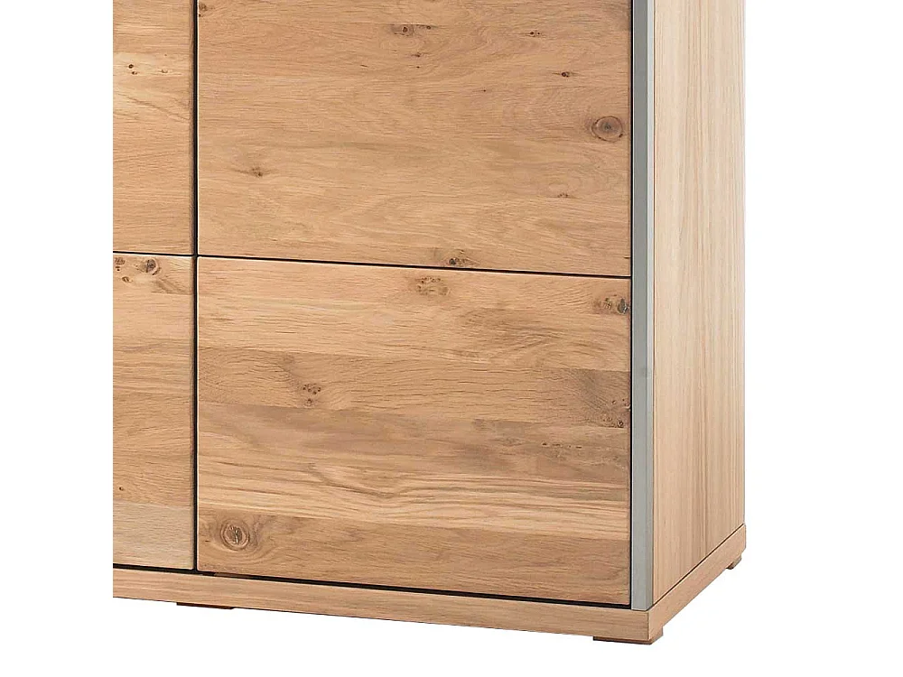 Wohnzimmer Anrichte in Asteiche Bianco furniert Landhausstil