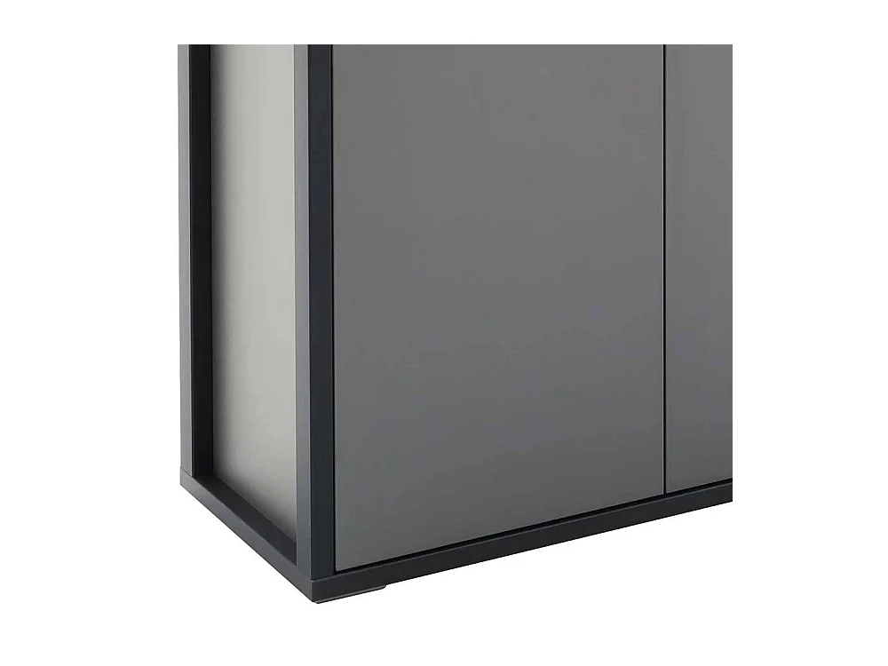 Wohnzimmer Highboard in Grau Anthrazit