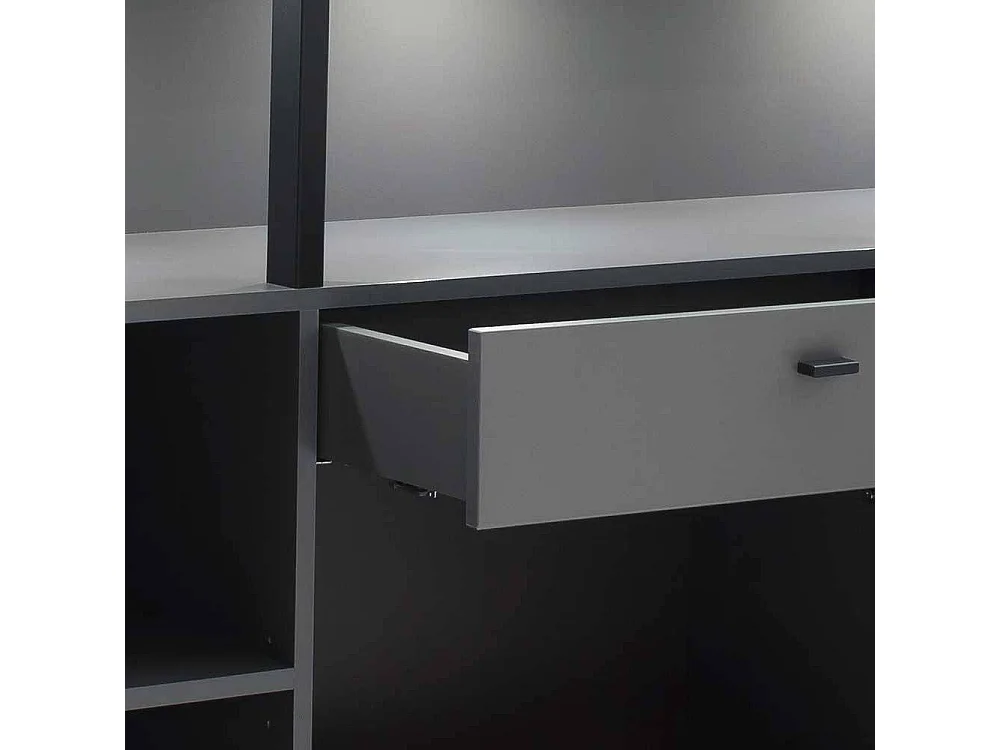 Wohnzimmer Highboard in Grau Anthrazit