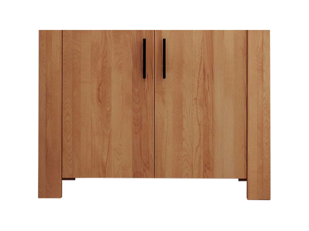 Wohnzimmer Highboard aus Kernbuche Massivholz 2 türig