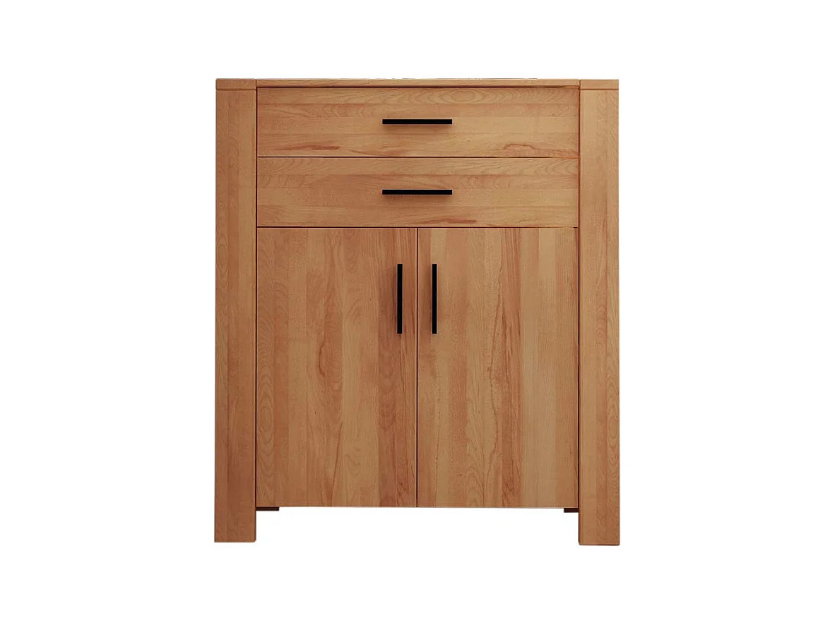 Wohnzimmer Highboard aus Kernbuche Massivholz 2 türig