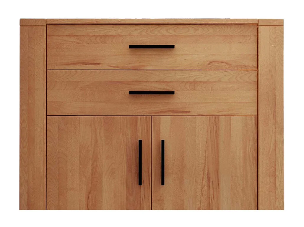 Wohnzimmer Highboard aus Kernbuche Massivholz 2 türig