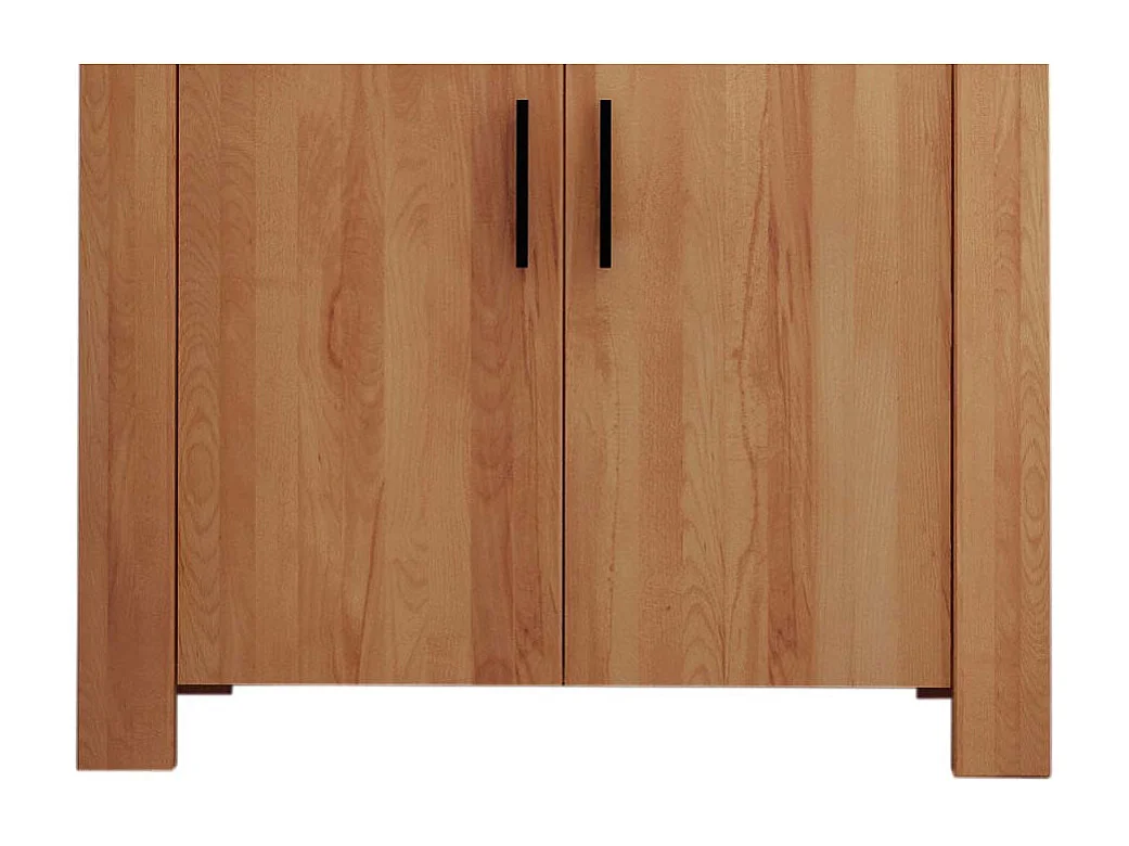 Wohnzimmer Highboard aus Kernbuche Massivholz 2 türig