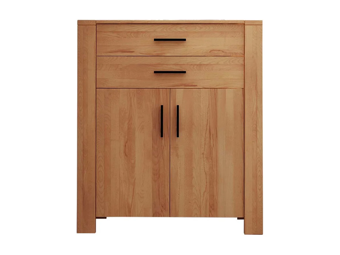 Wohnzimmer Highboard aus Kernbuche Massivholz 2 türig