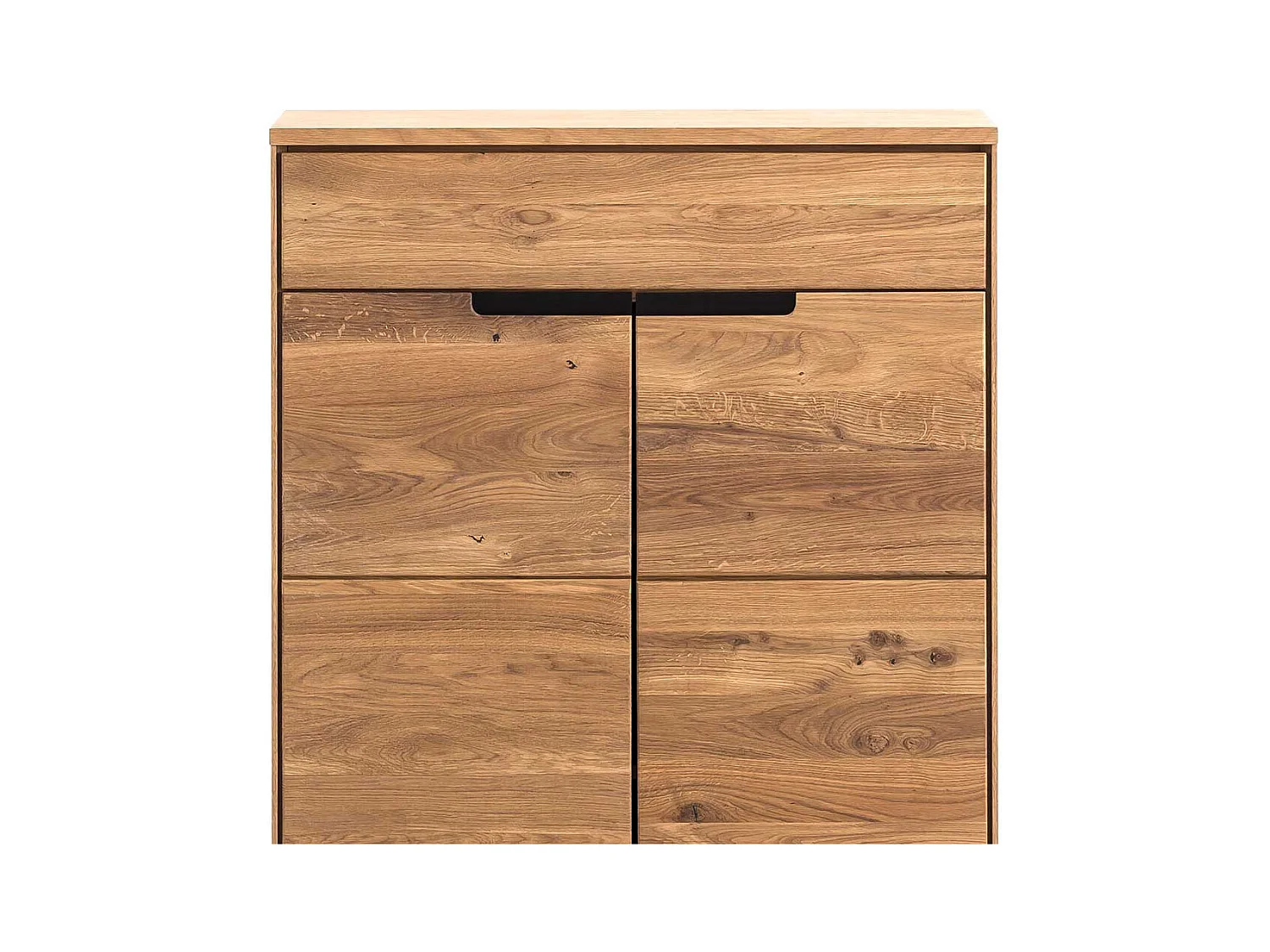 Garderobenkommode teilmassiv in Eichefarben einer Schublade
