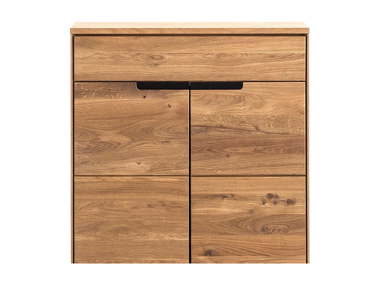 Garderobenkommode teilmassiv in Eichefarben einer Schublade