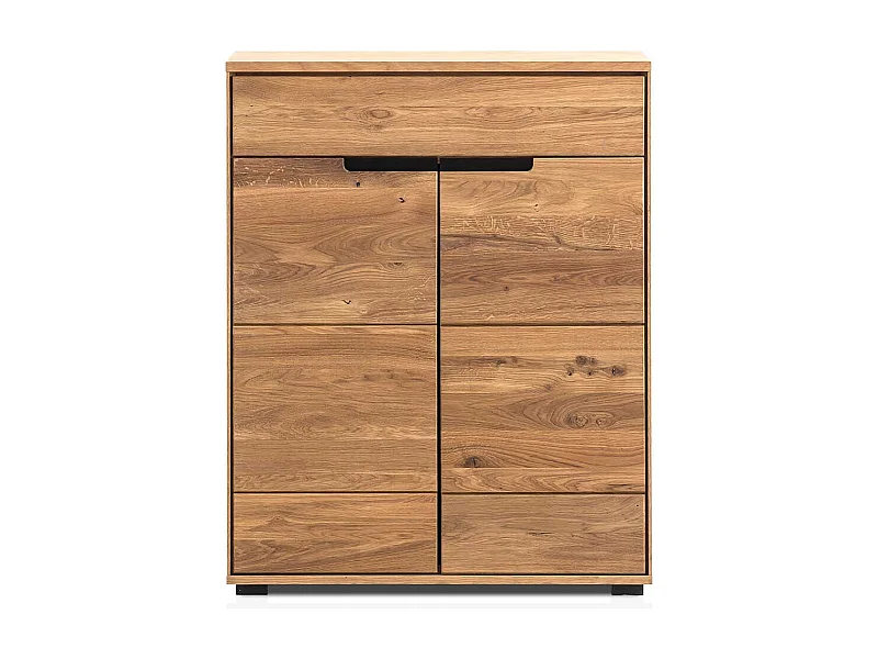 Garderobenkommode teilmassiv in Eichefarben einer Schublade