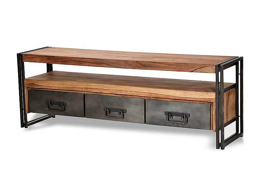 Lowboard im Industry Style Akazie Massivholz