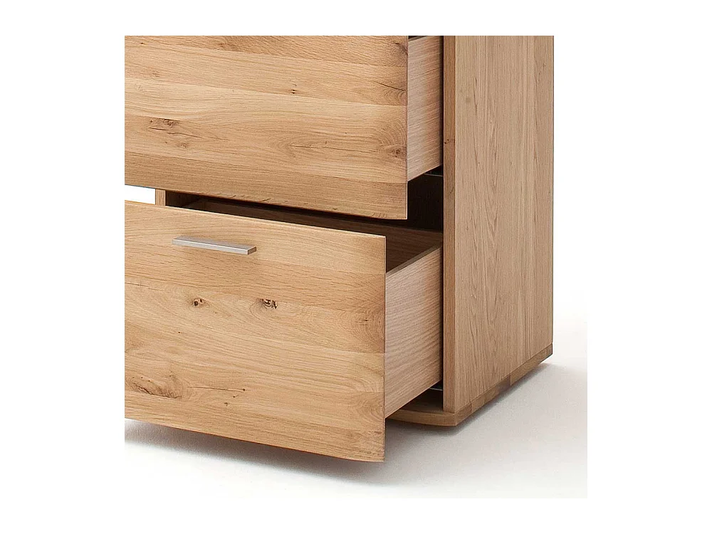 Schubladenkommode in Eiche Bianco vier Schubladen