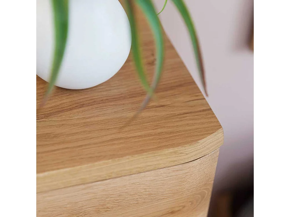 Schubladenkommode in Eiche Bianco vier Schubladen