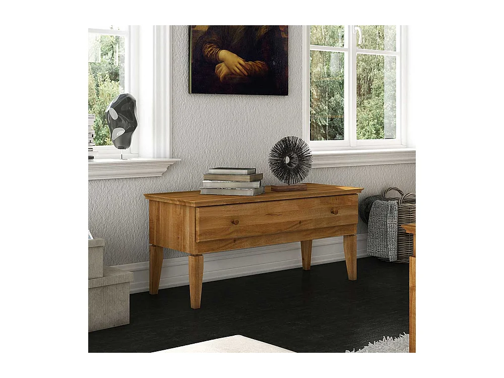 Lowboard aus Wildeiche Massivholz 50 cm hoch