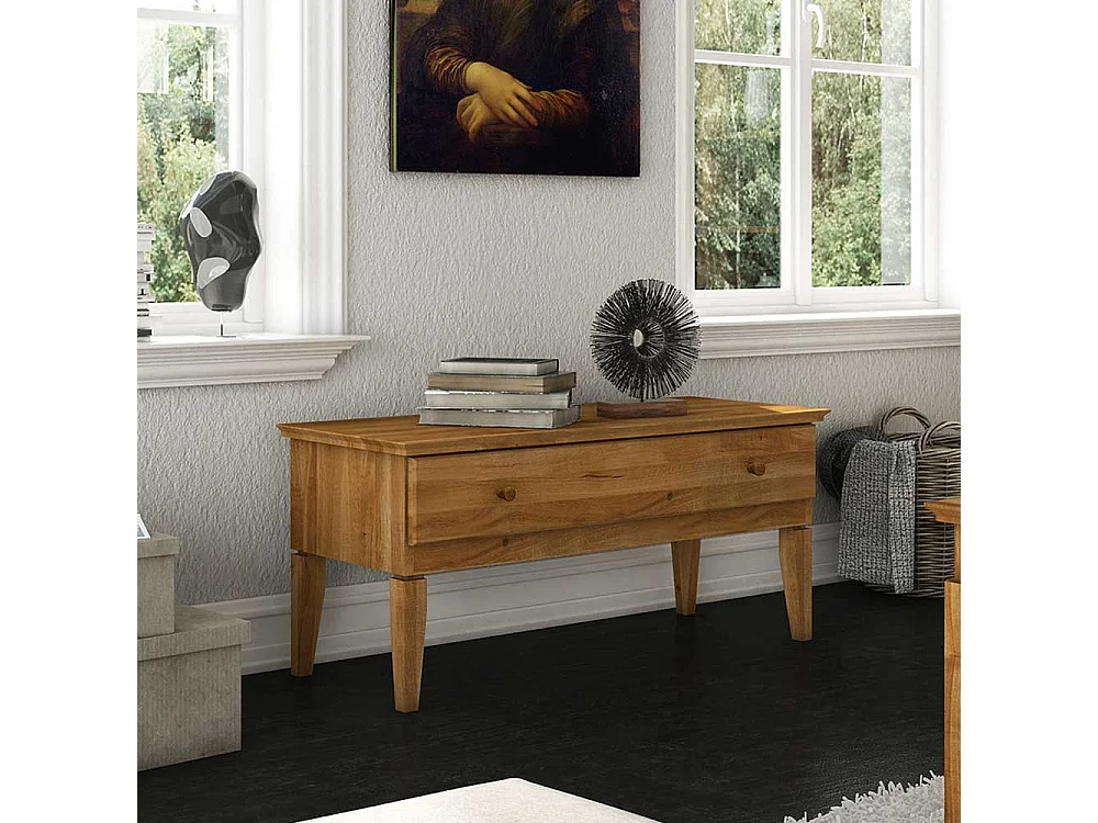 Lowboard aus Wildeiche Massivholz 50 cm hoch