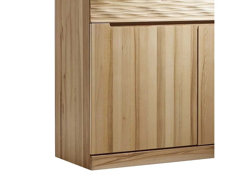 Esszimmer Highboard aus Kernbuche massiv geölt LED Beleuchtung