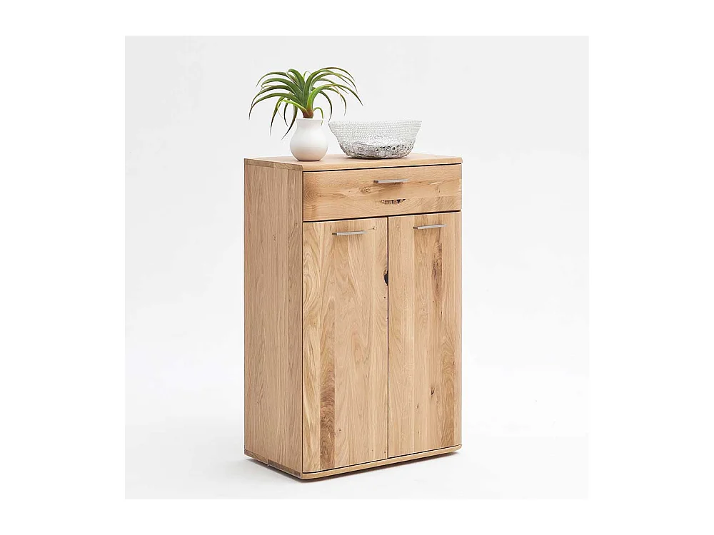 Garderobenkommode in Eiche Bianco 65 cm breit