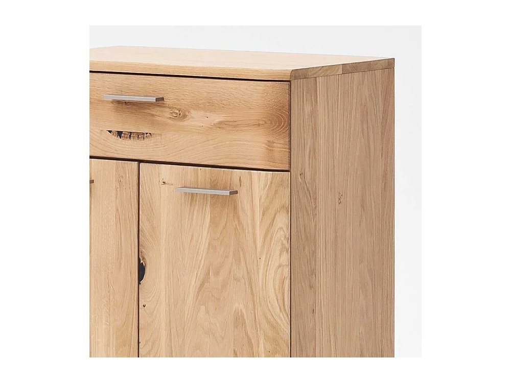 Garderobenkommode in Eiche Bianco 65 cm breit