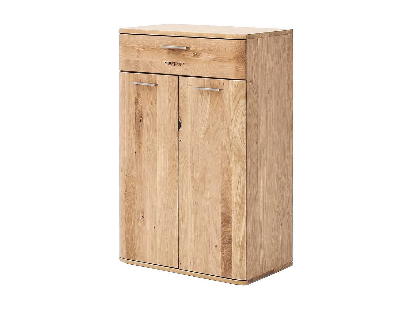 Garderobenkommode in Eiche Bianco 65 cm breit