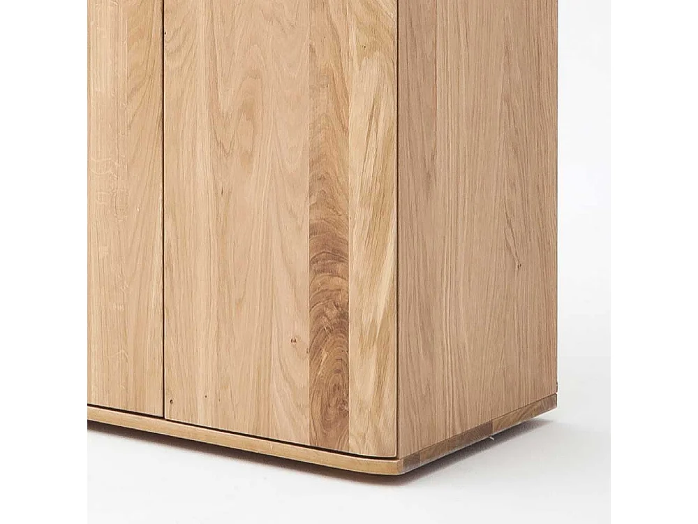 Garderobenkommode in Eiche Bianco 65 cm breit