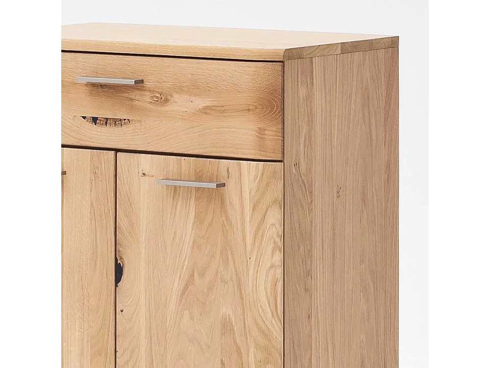 Garderobenkommode in Eiche Bianco 65 cm breit