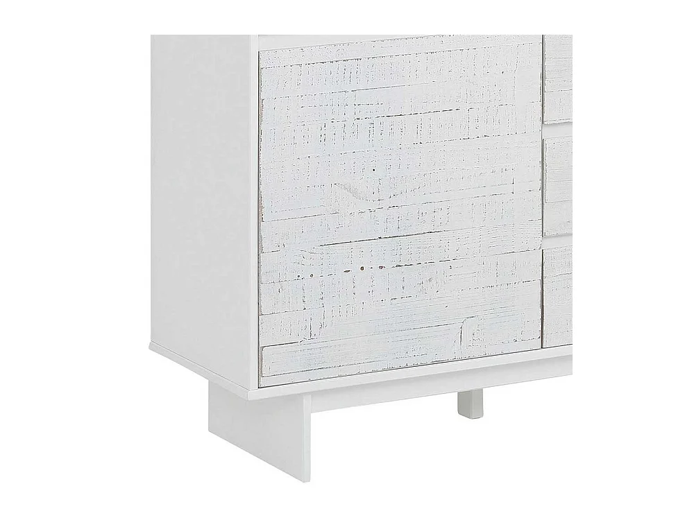 Garderobenkommode in Weiß lasiert Kiefer massiv