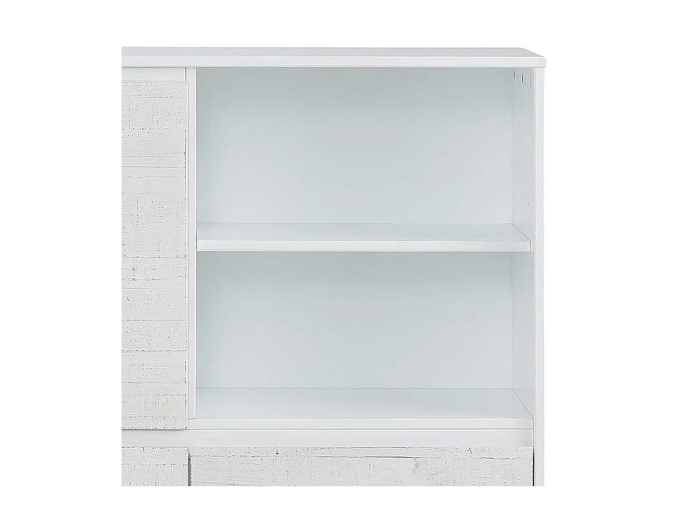 Garderobenkommode in Weiß lasiert Kiefer massiv