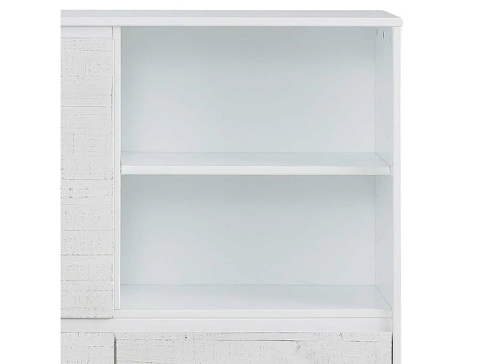 Garderobenkommode in Weiß lasiert Kiefer massiv