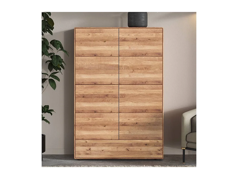 Highboard Wohnzimmerschrank aus Massivholz 2 türig