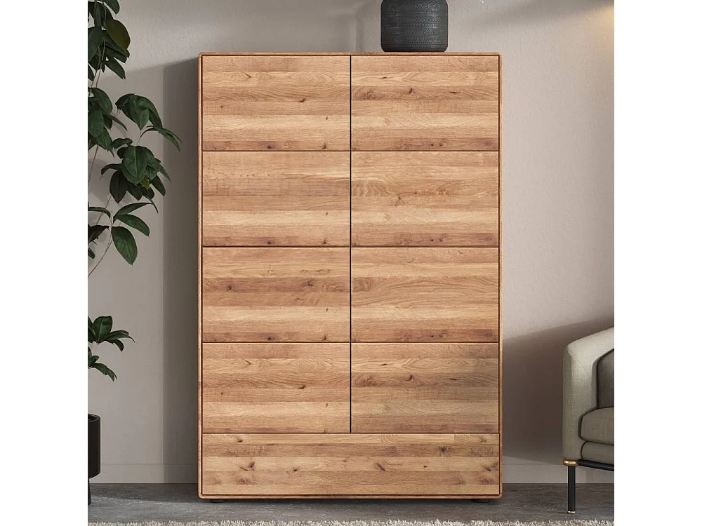 Highboard Wohnzimmerschrank aus Massivholz 2 türig