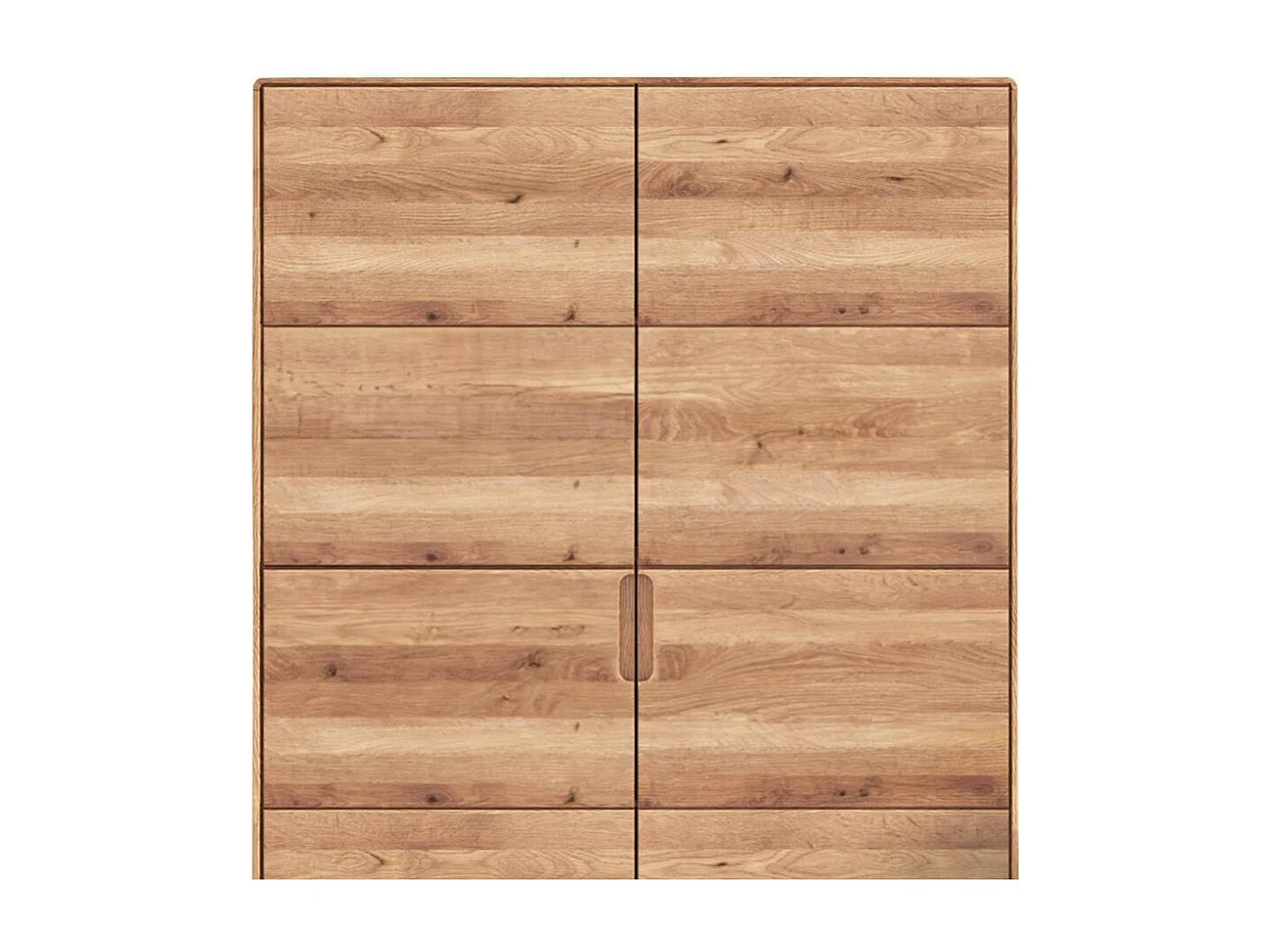 Highboard Wohnzimmerschrank aus Massivholz 2 türig