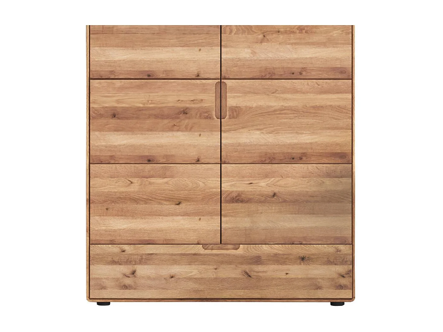 Highboard Wohnzimmerschrank aus Massivholz 2 türig