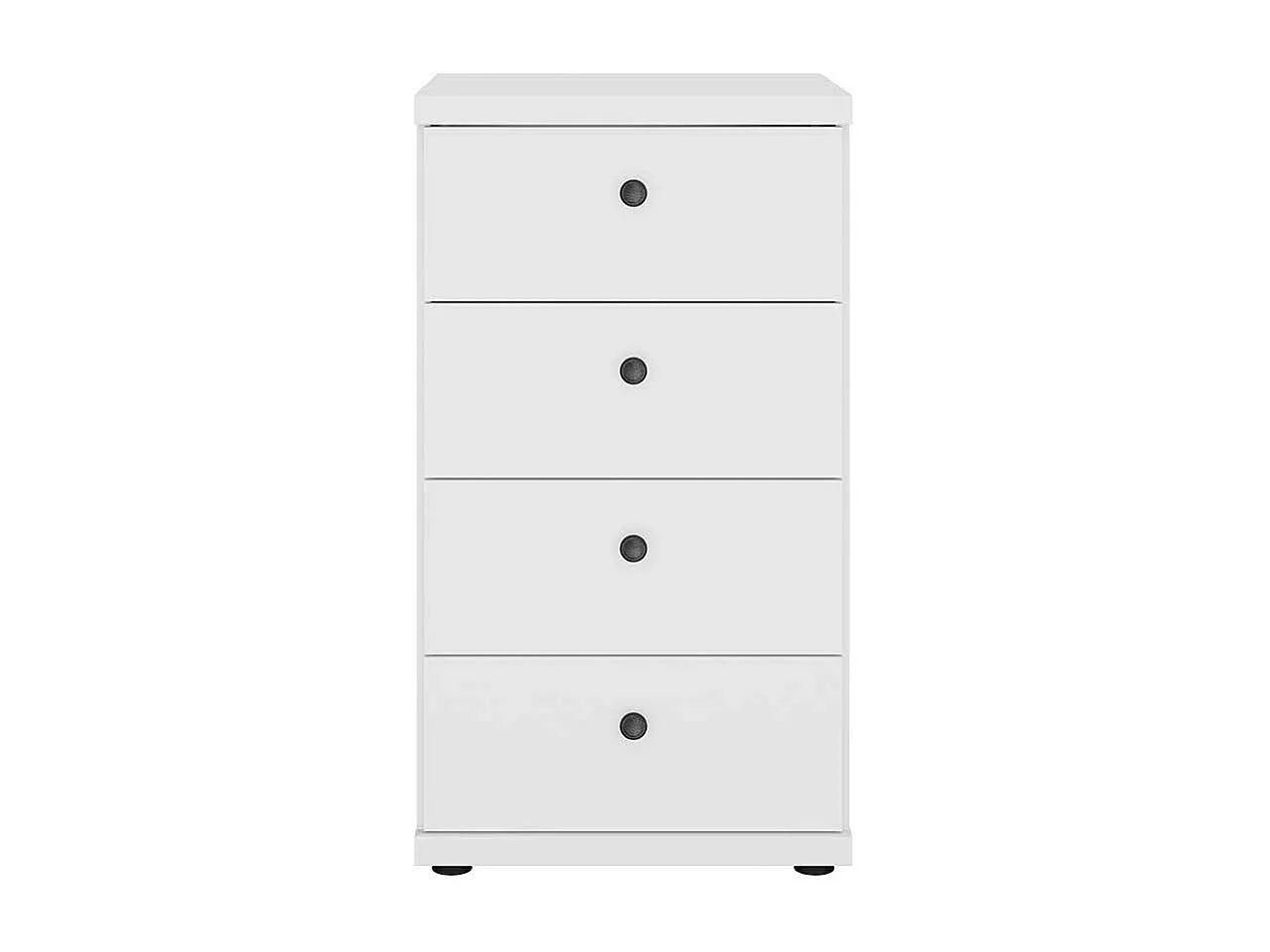 Hochkommode mit Schubladen weißer Landhaus Stil 47 cm breit