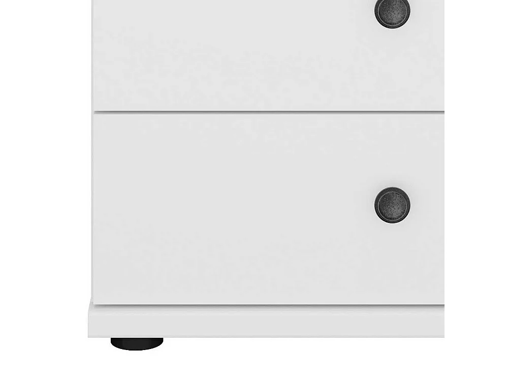 Hochkommode mit Schubladen weißer Landhaus Stil 47 cm breit