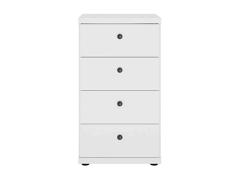 Hochkommode mit Schubladen weißer Landhaus Stil 47 cm breit