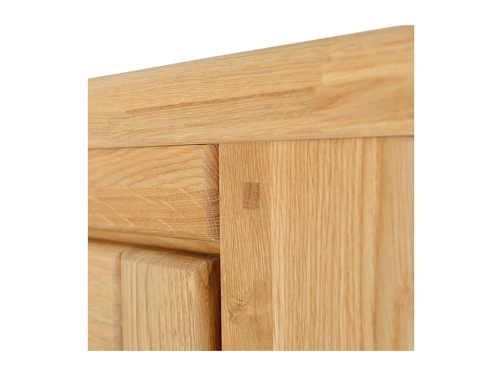 Esszimmer Highboard aus Wildeiche Massivholz Glastür