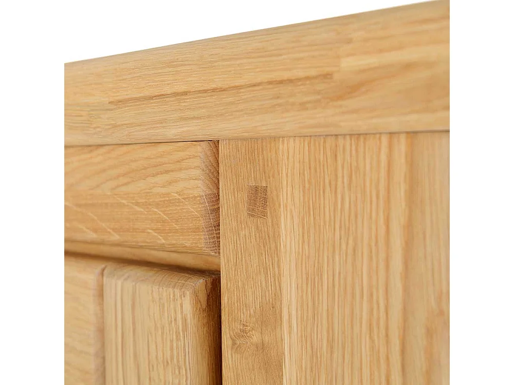 Esszimmer Highboard aus Wildeiche Massivholz Glastür