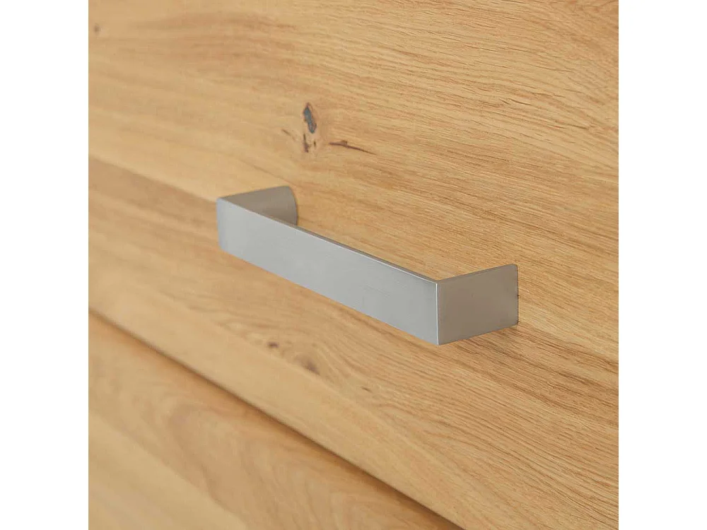 Esszimmer Highboard aus Wildeiche Massivholz Glastür