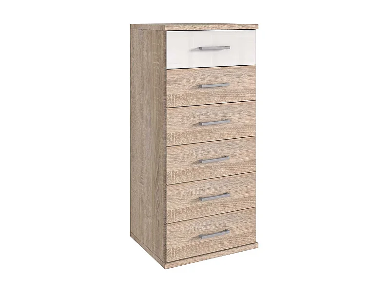 Moderne Hochkommode mit sechs Schubladen Made in Germany