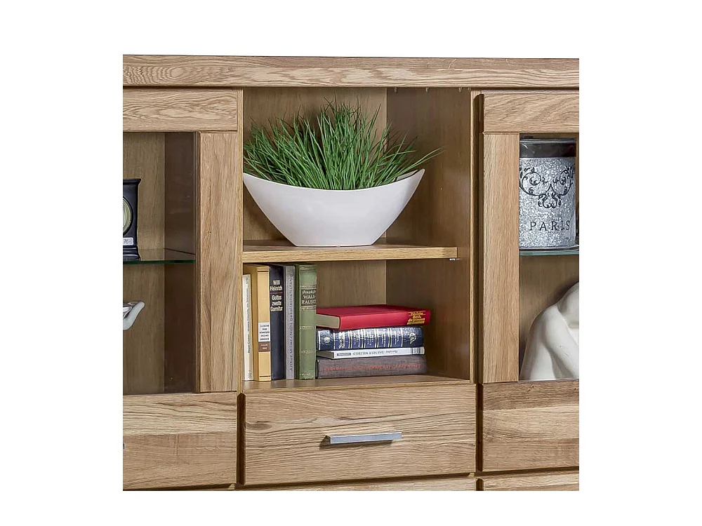 Wohnzimmer Anrichte aus Wildeiche teilmassiv 140 cm hoch