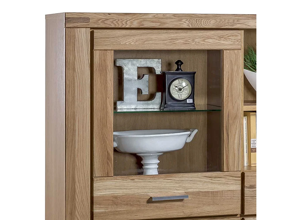 Wohnzimmer Anrichte aus Wildeiche teilmassiv 140 cm hoch