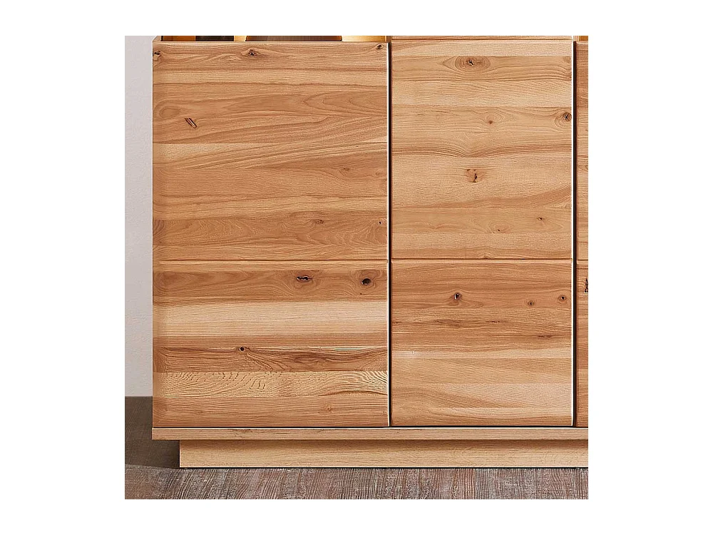 Esszimmer Highboard teilmassiv in Eschefarben Wildeichefarben