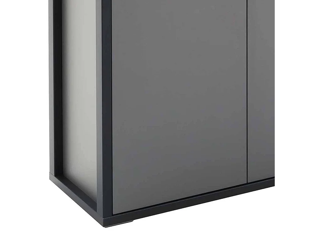 Wohnzimmer Highboard in Grau Anthrazit