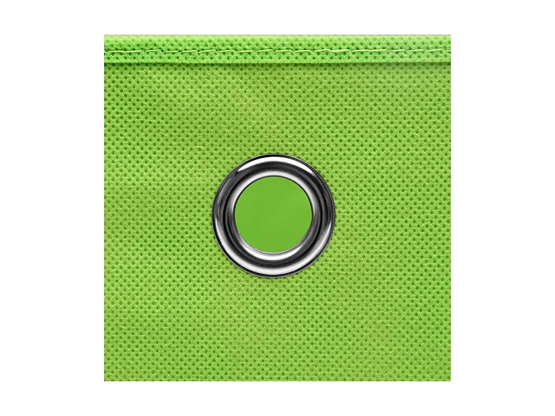 Boîtes de rangement avec couvercles 4 pcs Vert 32x32x32cm Tissu