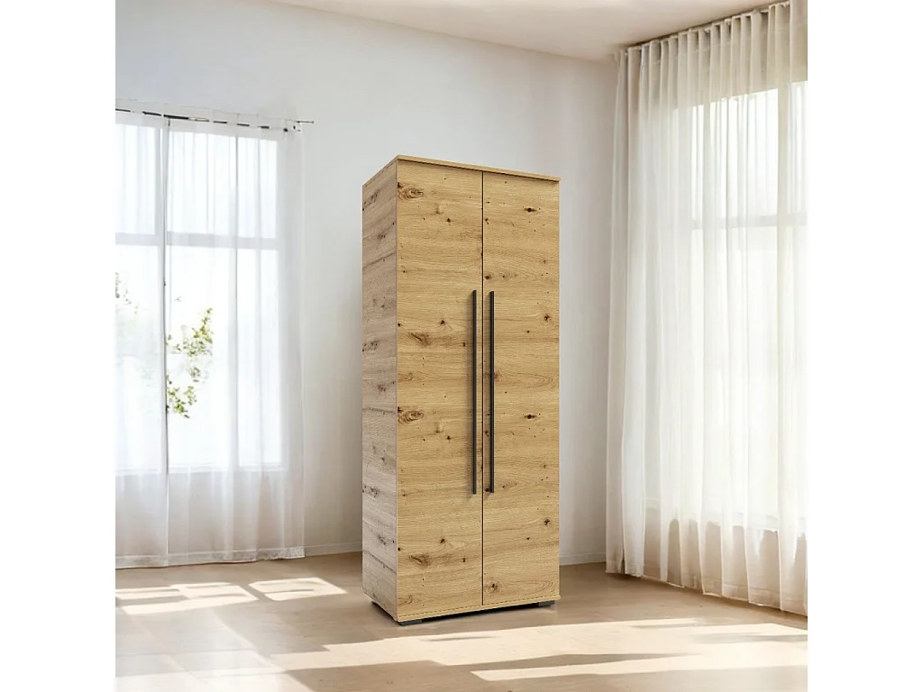Szafa Otwierana Dwudrzwiowa 80cm x 200cm ARTISAN | Półki + Wieszak