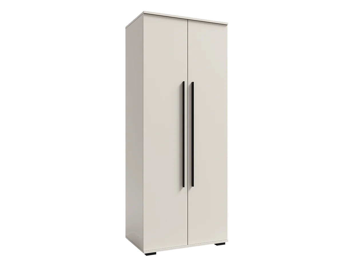 Tweepersoons kledingkast 80cm x 200cm KASJMIR | Planken + Kledingroede