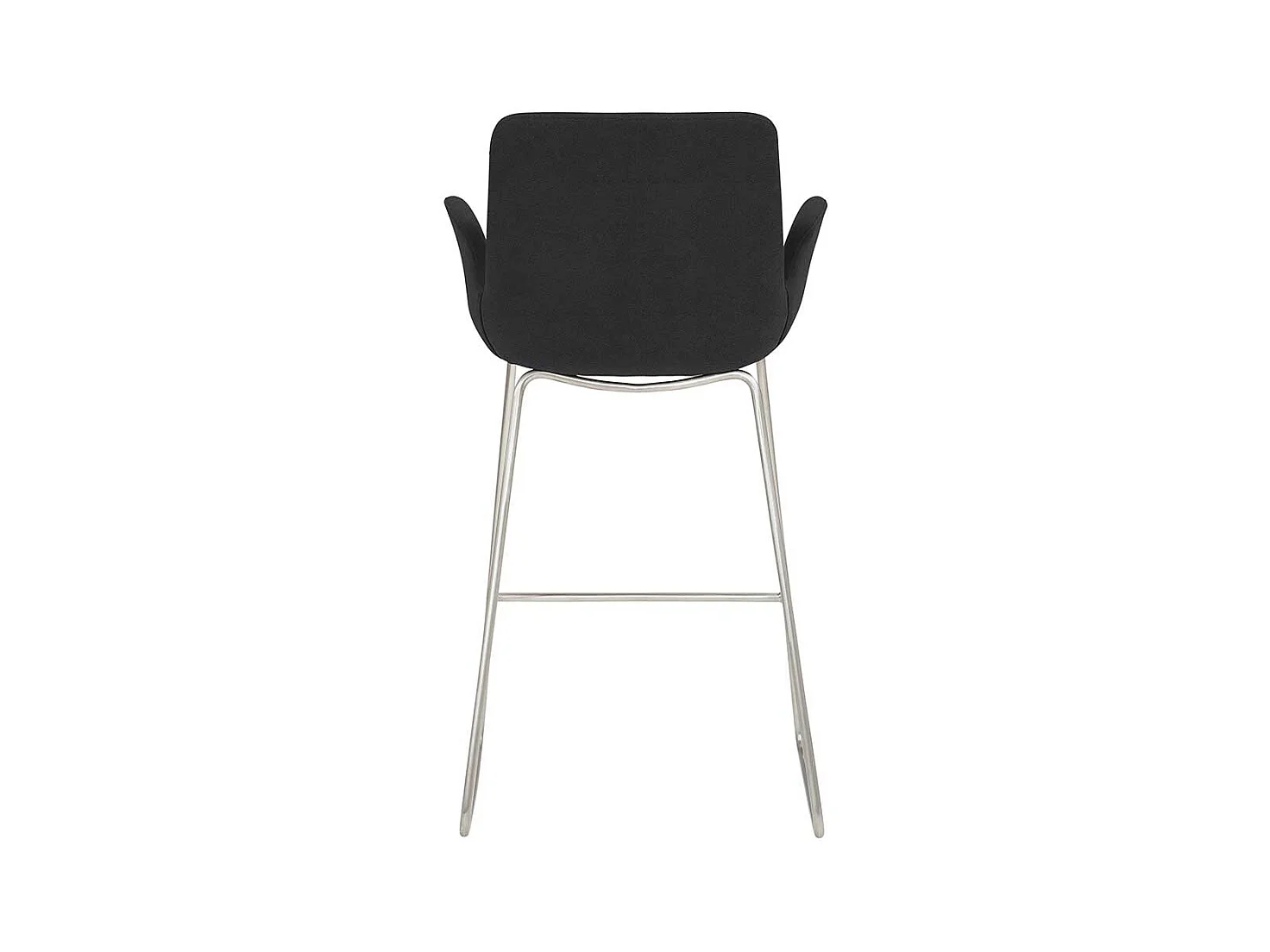 Küchenhocker mit Edelstahl Bügelgestell Armlehnen