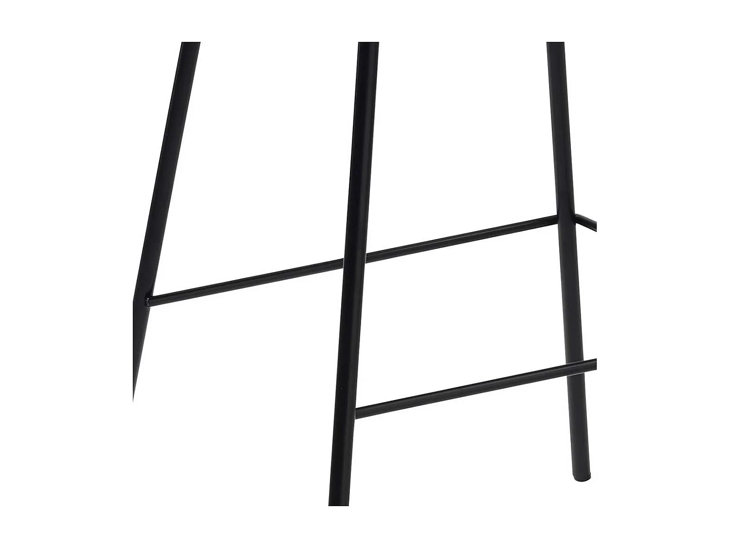 Barhocker in Schwarz Kunststoff Lehne (2er Set)