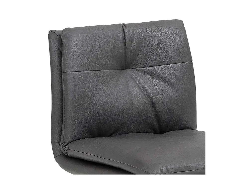 Gepolsterter Barstuhl in Anthrazit aufwendigen Steppungen