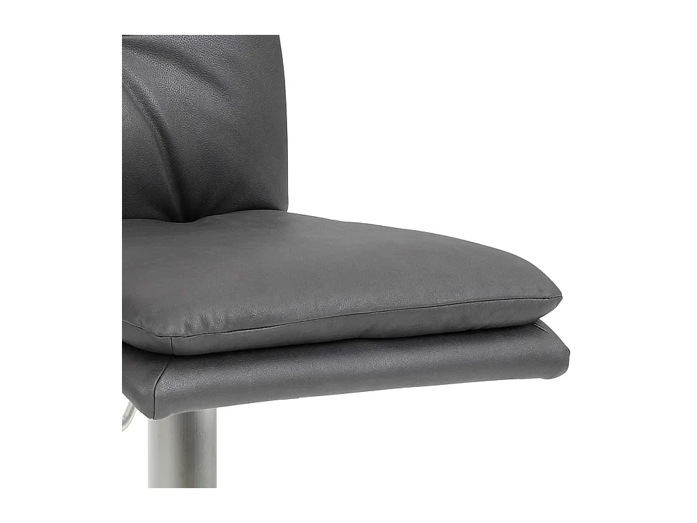 Gepolsterter Barstuhl in Anthrazit aufwendigen Steppungen